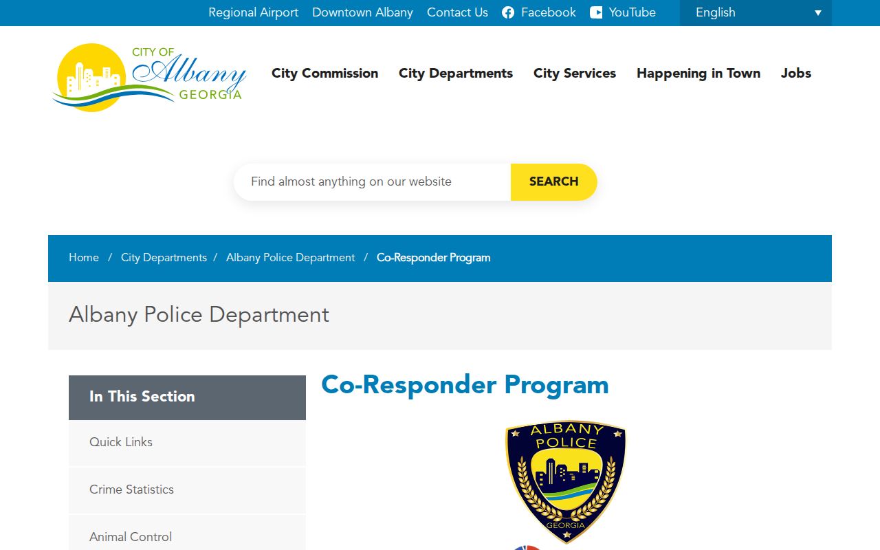 Albany REACH behavioral health co-response program