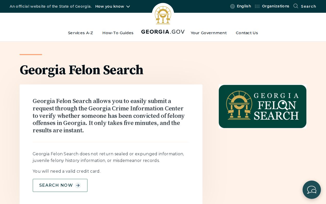 Dougherty County criminal history Georgia Felon Search portal